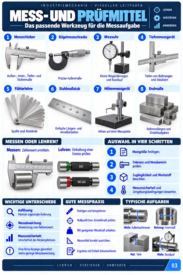 Original-Lerntafel Industriemechanik