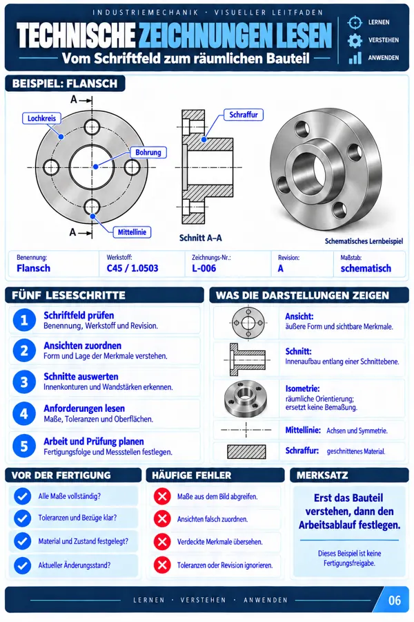 Original-Lerntafel Industriemechanik